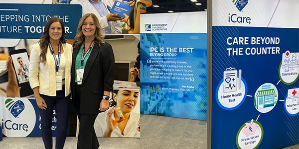 Samantha Pomeroy and Kelli Stovall in the IPC Booth at NCPA 2024